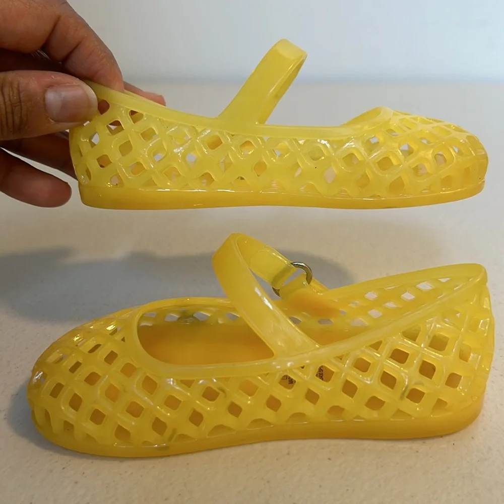 Old Navy Yellow Jelly Mary Jane Kids Shoes
